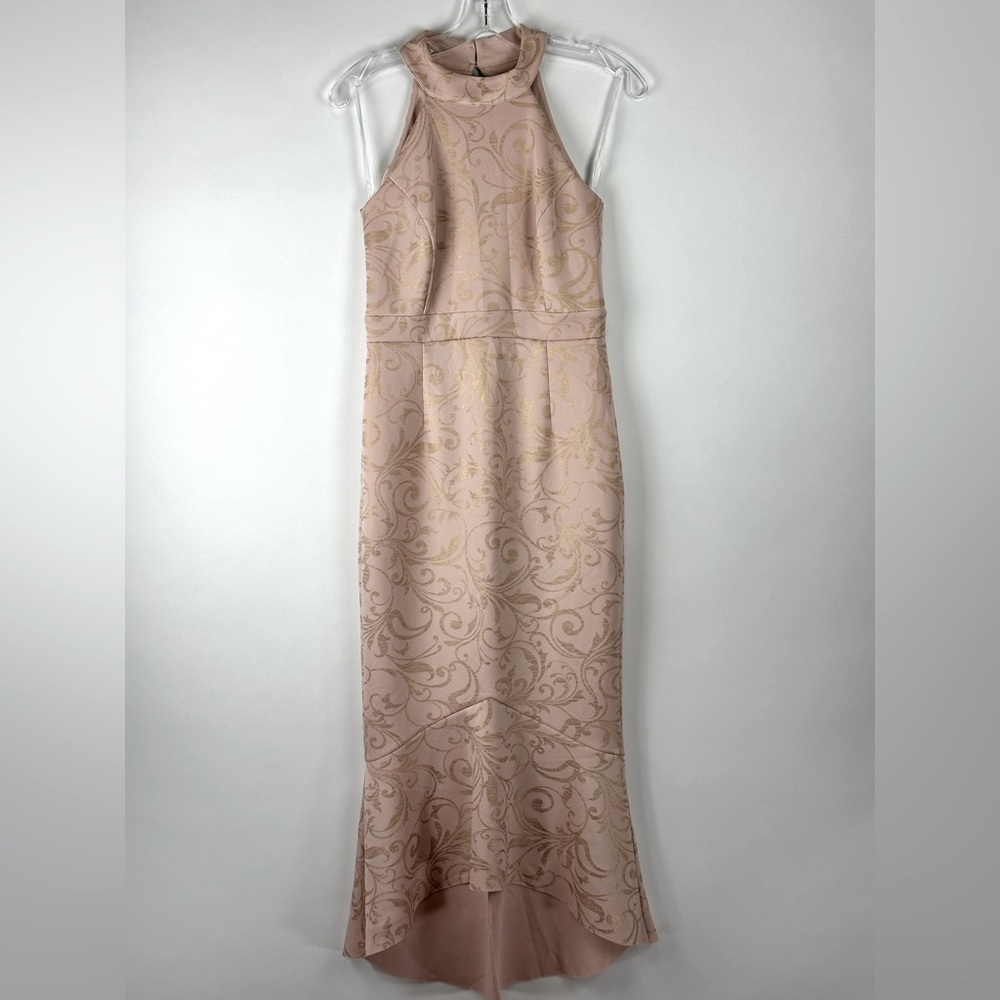 Women's Halter Floral Midi Dress